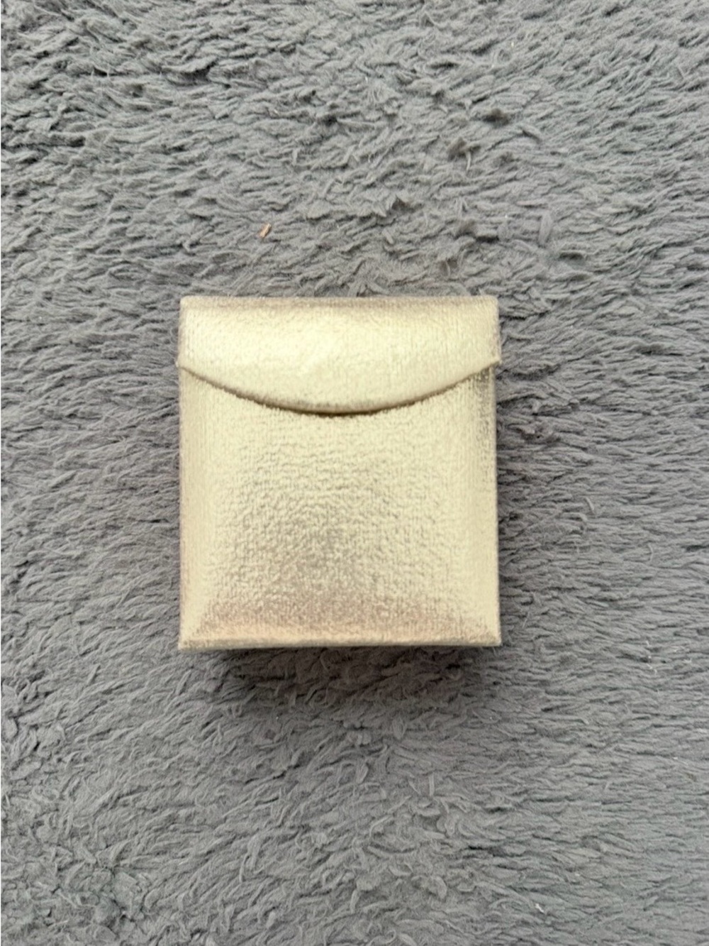 Gold Women’s Small Square Pouch - Sleek Metallic Accessory